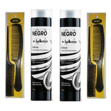 2 Shampoo Matizador Negro Sin Sal Ni Parabenos 500ml+ Regalo