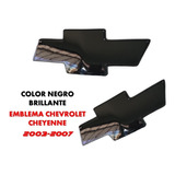 Emblema Chevrolet Cheyenne 2003-2007 Color Negro Brillante