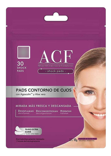 Pads Contorno De Ojos Con Agascalm Y Aloe Vera Acf Tipo De Piel Todo Tipo De Piel