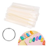 Pack 10 Muestrario De 50 Tips (uñas) Para Practicar Manicure