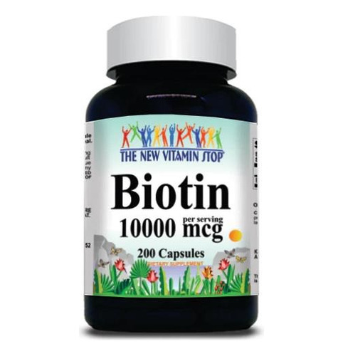  Vitamins Because | Biotin I 10000mcg I 200 Capsules I Usa
