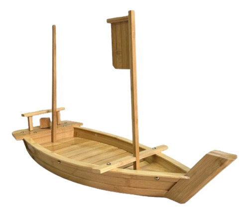 Barco De Bambú Para Sushi De Cocina Japonesa Con Largo 80cm