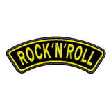 Patch Bordado Aplique Rock In Roll 4x11 Cm Cód.2674