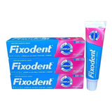 3un Fixodent 68g - 100% Original (3 Tubos) Mercado Envios