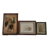 Combo Pack X3u Cuadros Decorativos Vintage Oferta