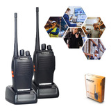 Kit 2 Radio Comunicador Vhf/uhf 16 Canais Bf-777s + Fone