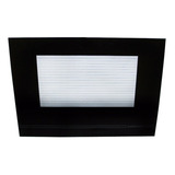 Vidrio Visor P/ Cocina Escorial  Candor Negro 53.5x38cm