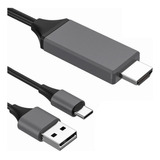 Cable Adaptador Hdtv 4k Tipo C A Usb De 2m Tablet Android