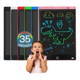 Kit Com 35 Lousa Mágica Lcd Tablet Infantil Desenhar Brincar