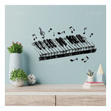 Vinilo Decorativo Piano Notas Musicales Musica