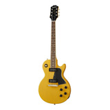 Guitarra Eléctrica EpiPhone Original Collection Les Paul Special De Caoba Tv Yellow Brillante Con Diapasón De Laurel Indio
