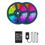 Luces Led Para Habitacion 5050 Rgb Con Control De Colores 5m