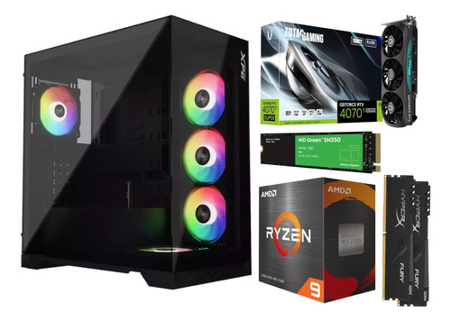 Pc Gamer Rtx 4070 Super Ryzen 9  Ram 64gb 1 Tb Ssd  2t Hdd 