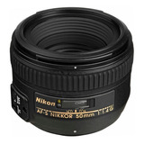 Lente Af-s Nikon Nikkor 50mm F/1.4g 1.4 G + Parasol + Bolso