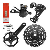 Kit Mtb De Transmissão Bike Sunrace 1x9v K7 11-50d + Cubo 36