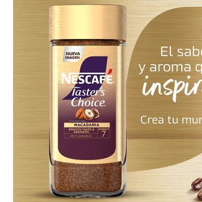 Café Soluble Nescafé Tasters´s Choice Nuez Macadamia 100g | MercadoLibre