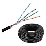 Cable Utp Cat 6 Exterior Aleación 100 Metros Lynx Security