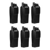 Pack 6 Radio Walkie Talkie Portatil Baofeng Uhf Uv-6d