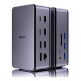 Usb 4.0 Docking Station Dual Monitor, 14-in-1 Quuge 40gbps U