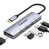 Hub Usb C Chosure. Usb 3.0, Hdmi 4k, Pd 100w. Mac, Hp, Xps