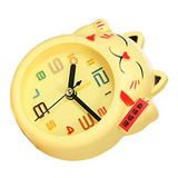 Reloj De Mesa Infantil Con Alarma Y Diseño De Gato De La Sue