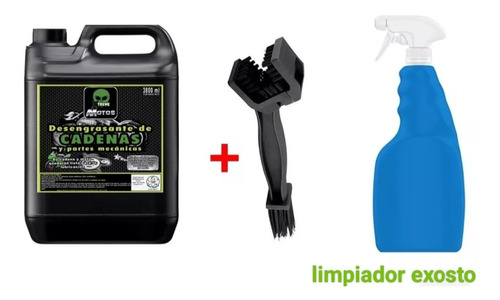 Kit De Limpieza Integral Para Motos, Kit Arrastre Y Exosto 