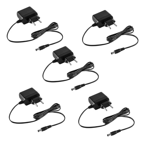 Kit 5 Fontes Alimentação 12v 500ma Bivolt Ef 1200 Intelbras