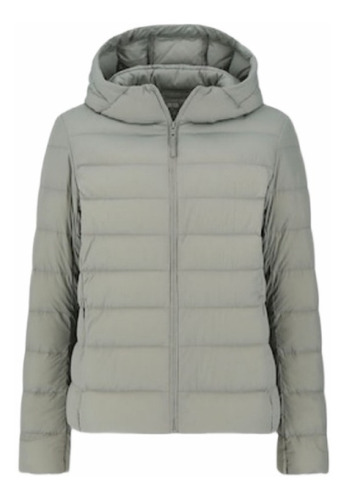 Campera Uniqlo Ultra Light Down Parka Mujer Verde Original