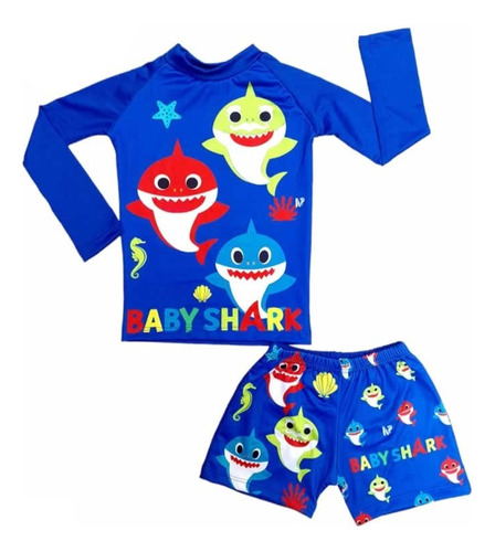 Hermosos Trajes De Baño Tiburon Para Niños - Buzo Y Bóxer