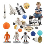 19 Piezas De Juguetes Para Niños, Estatuas De Astronautas Es