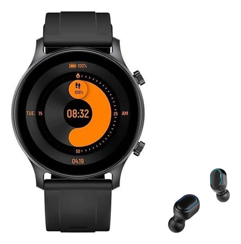 Smartwatch Com Gps Redondo Masculino Feminino Natação Ip68