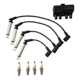 Kit Bobina 3 Pin Cables Bujia Y Bujias Chevy C2 2004 - 2008