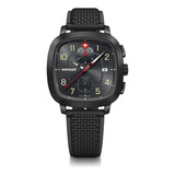 Wenger Reloj Sport Chrono 39.5 Mm, Negro