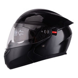 Casco Moto Edge Pilot Abatible Doble Visor Dot Color Negro Talla L-(59-60 Cm) Tamaño Del Casco Talla L