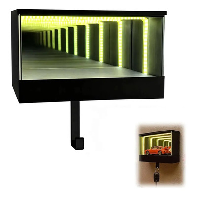 Llavero Gancho De Pared Con Efecto Infinito Para Garage Negro | Envío gratis