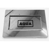 Visor Leitura  Relógio De Agua Aço Inox Polido Brilhante