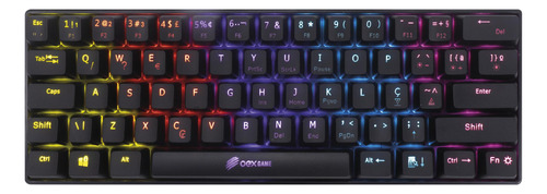 Mini Teclado Gamer Mecanico Outemu Red Preto