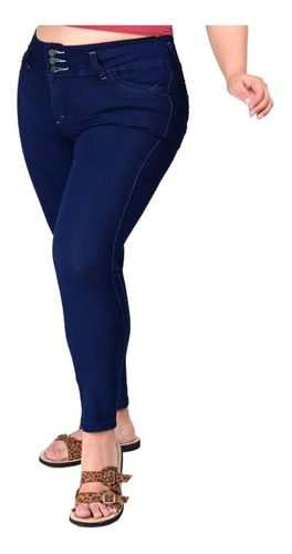 Pantalon De Mezclilla Dama Corte Colombiano Talla Extra S-58