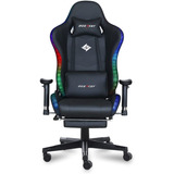 Silla Gamer Doxacef Luz Rgb Ajustable Reposapies 115 Kilos