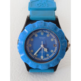 Reloj Gruen 5 Atm Quartz Azul Detalles Visibles En Fotos 