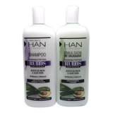 Kit Rulos Han Shampoo + Acondicionador Crema Enjuague Apto