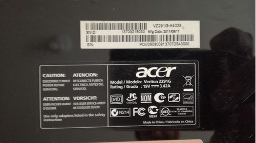 Repuestos Partes De Aio Acer Verition