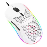 Mouse Gamer Onikuma Cw911 Rgb Ventilación Blanco