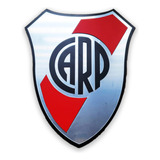 Cuadro Escudo River Plate Acrílico Espejo Plata 75 X 60 Cm