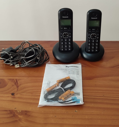 Teléfono Inalámbrico Panasonic Kx-tgb210sp Duo - Negro