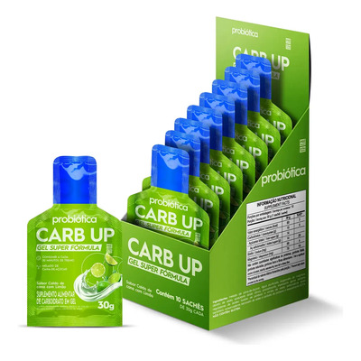 Carb Up Gel Super Fórmula Probiotica - 10 Saches De 30g Cada Sabor Caldo De Cana Com Limão | MercadoLivre