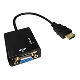 Cabo Adaptador Hdmi Para Vga Para Tv Pc Notebook Monitor