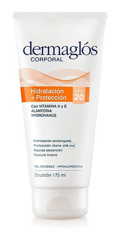 Dermaglós Emulsión Hidratación + Protección Fps 20 X175 Ml