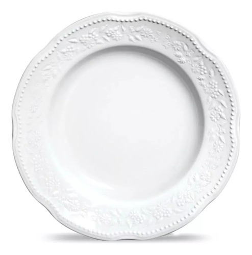 Plato Postre Porcelana Mozart Verbano X 20 Cm. X6