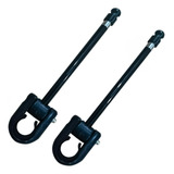 2 Antenas Corta Pipa 6 Estagios Guidão Inox Preto M5b  